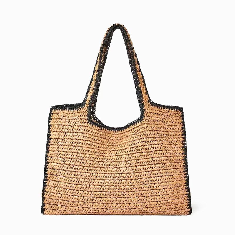 Crochet Bag Raffia - Straw Woven Tote Bags for Women