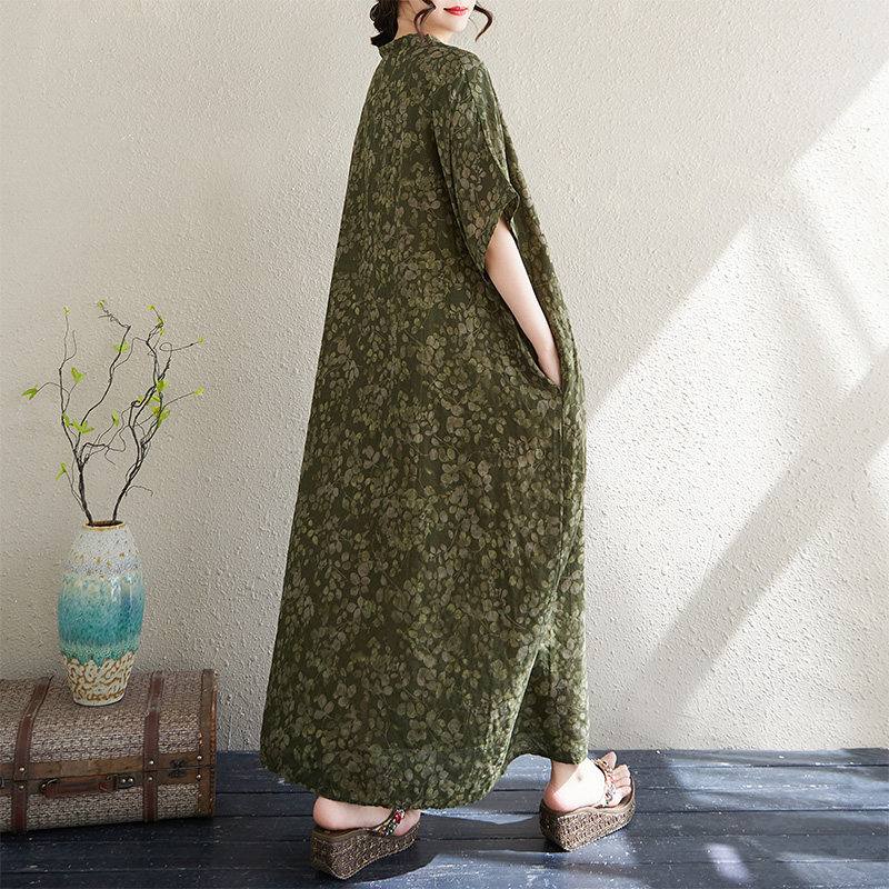 Summer V-Neck Loose Cotton Lin - огляд і ціна Linen Dress Wrap