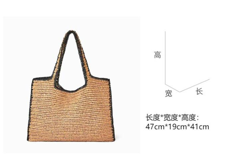 Straw Woven Tote Bags for Wome - огляд і ціна Crochet Bag Raffia