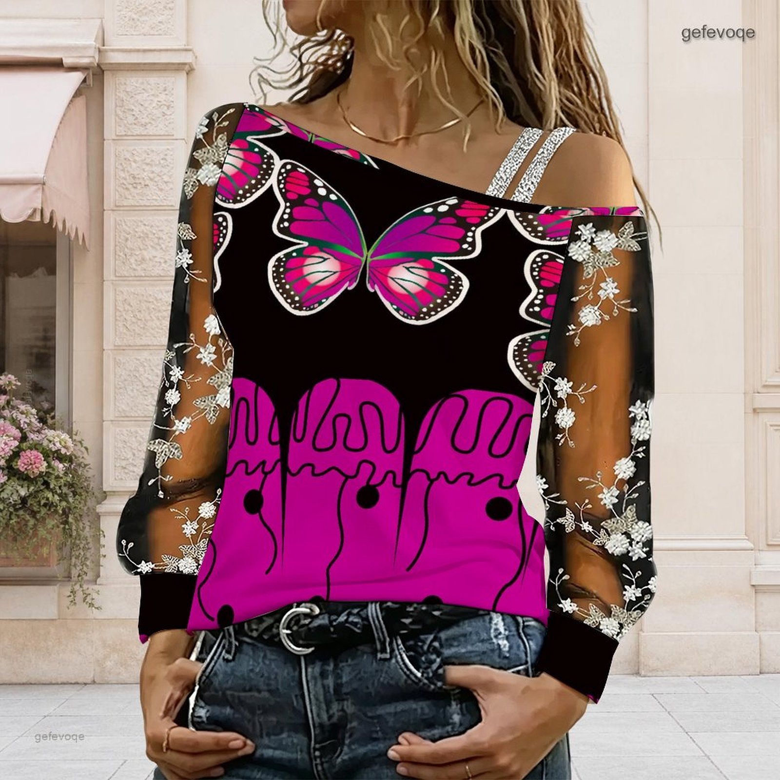 Women Off Shoulder Blouse Asym - огляд і ціна Blouse Off Shoulder