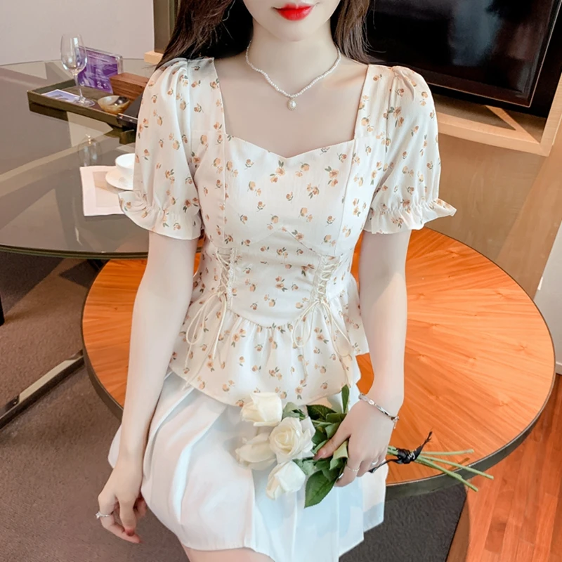 Vintage Summer Printed Blouses - огляд і ціна Romper Floral Print