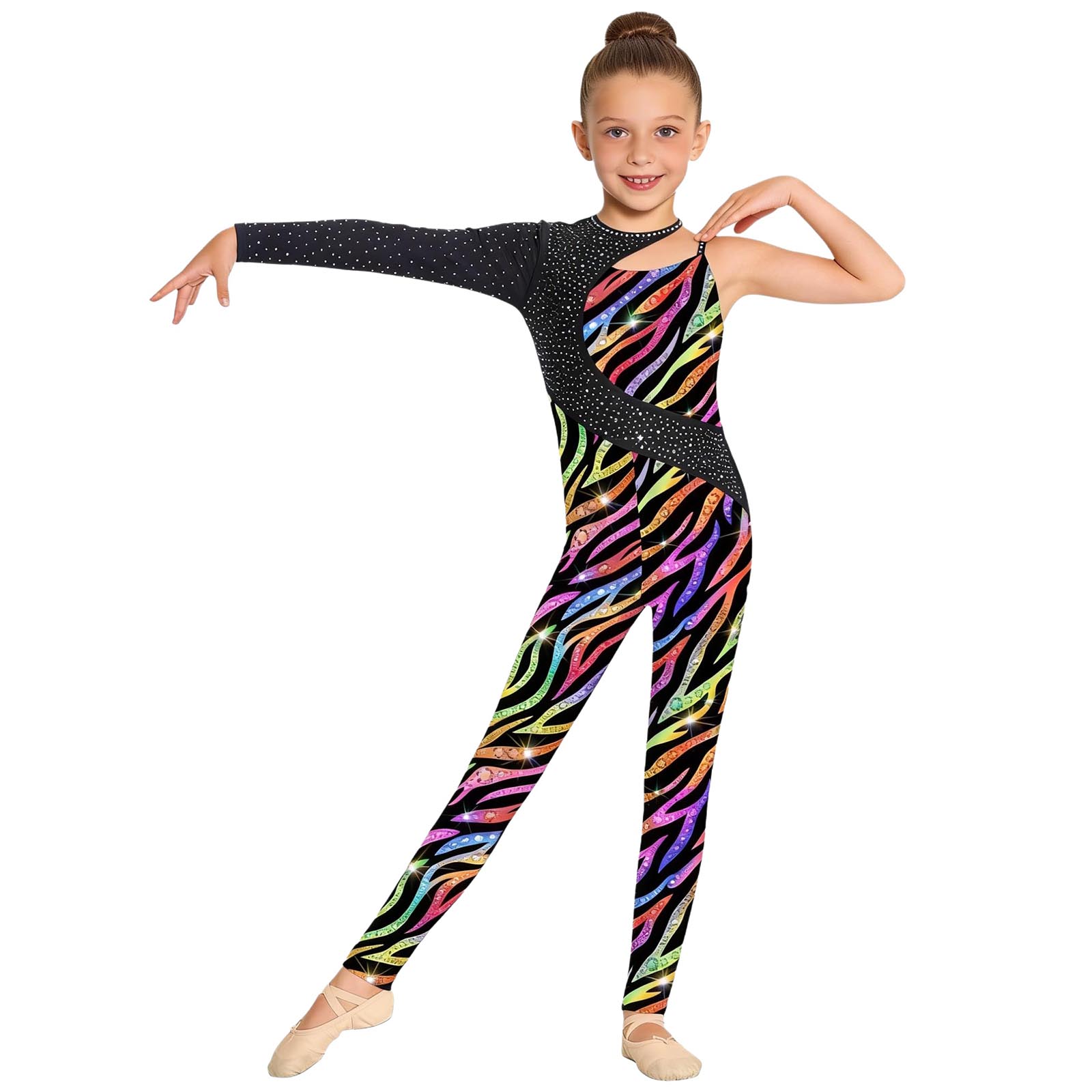 Children Printed Gymnastics Le - огляд і ціна Romper Floral Print