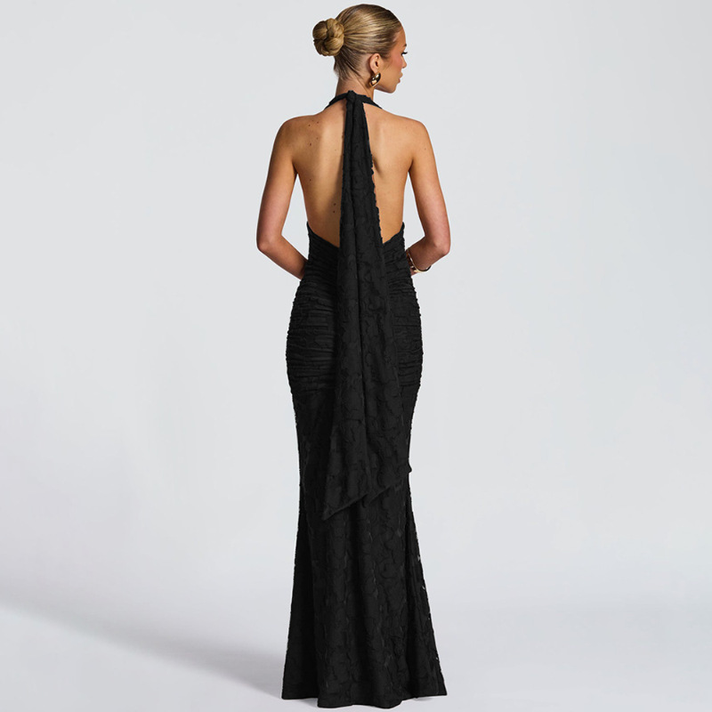 Sexy Deep V Backless Wrap arou - огляд і ціна Linen Dress Wrap