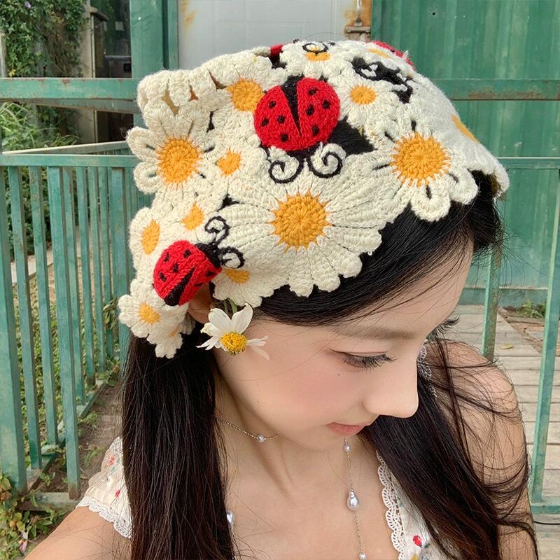 Korean Sweet Cute Handmade Cro - огляд і ціна Headband Summer Knit