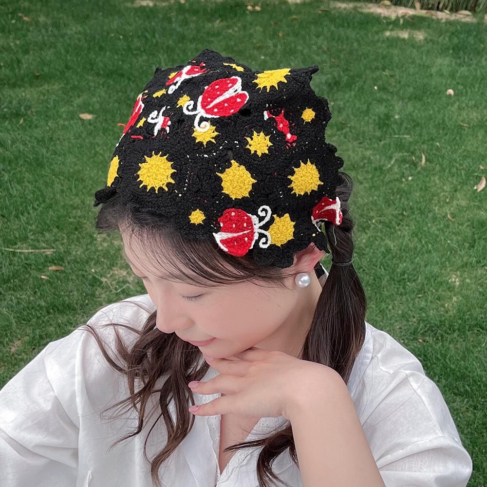 Korean Sweet Cute Handmade Cro - огляд і ціна Headband Summer Knit