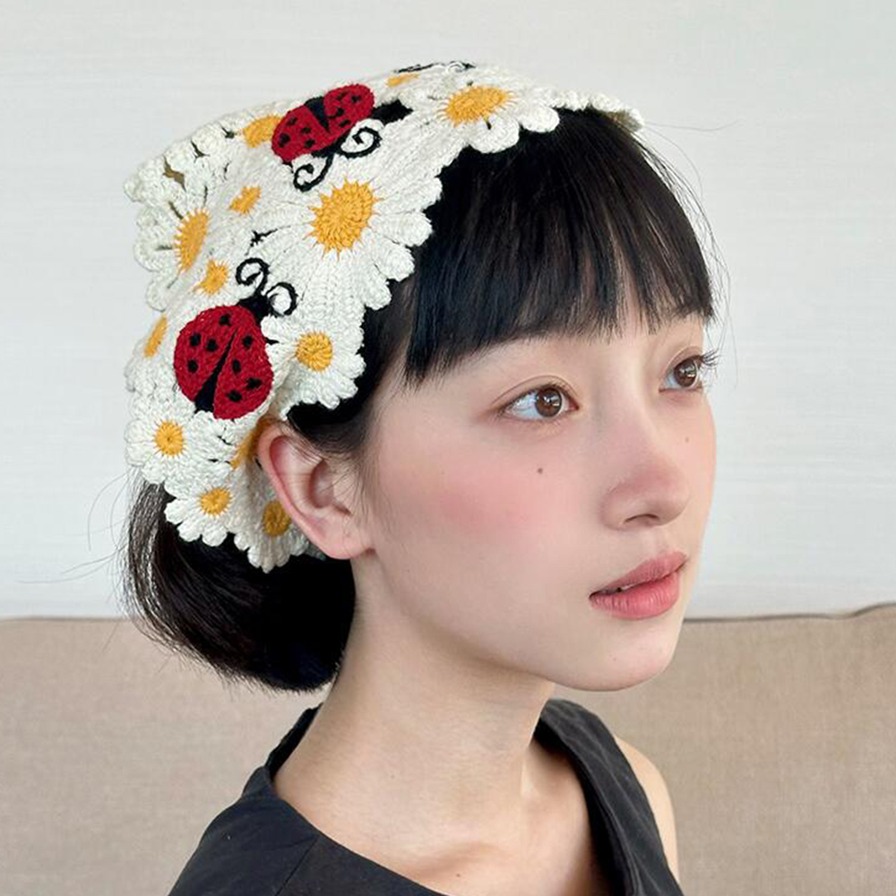 Korean Sweet Cute Handmade Cro - огляд і ціна Headband Summer Knit