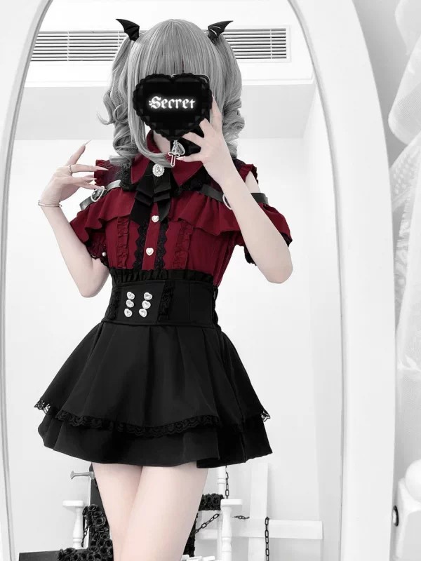 Gothic Style Shoulder Bared Sh - огляд і ціна Blouse Off Shoulder