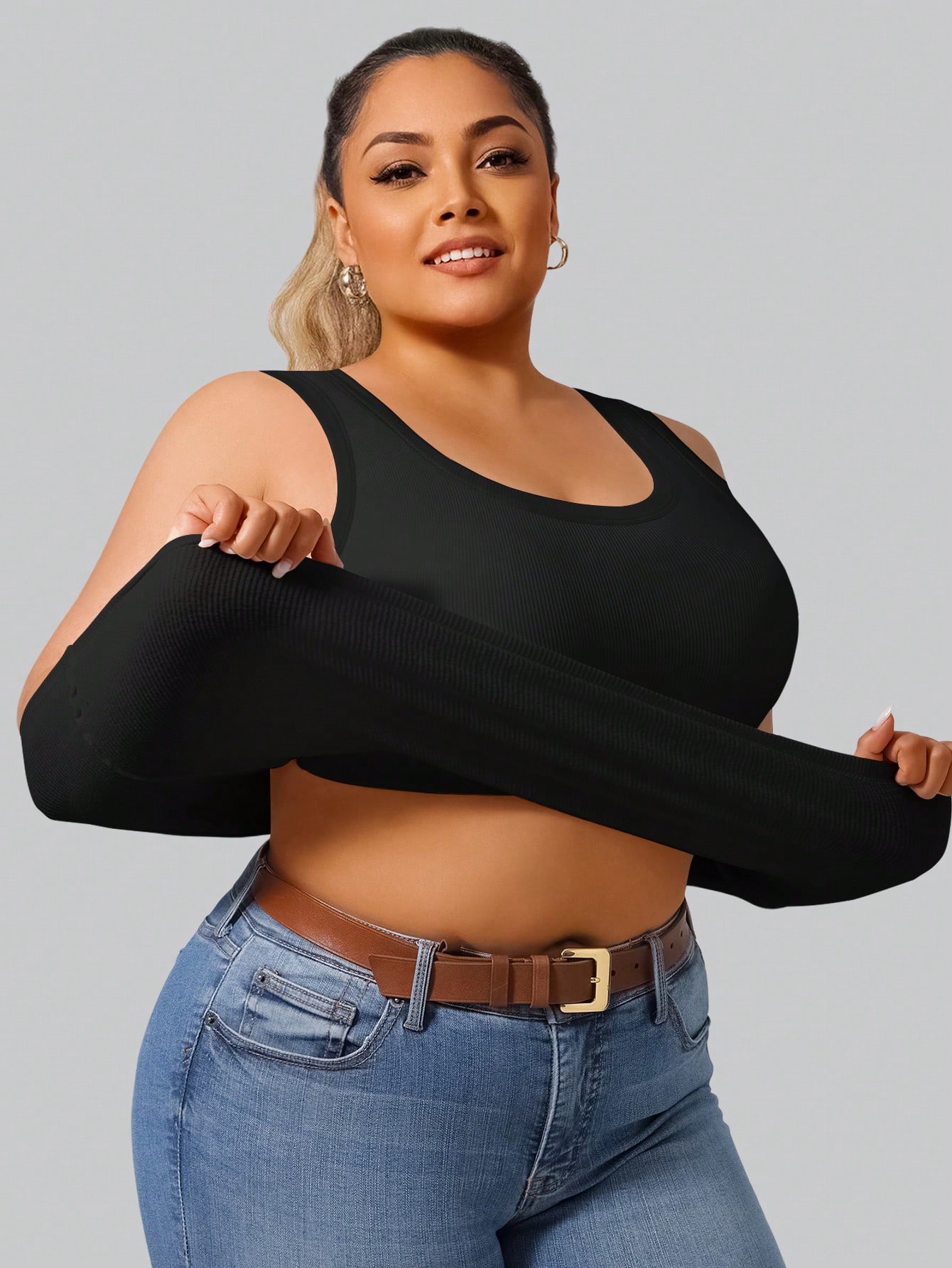 Plus Size Women's High Stretch - огляд і ціна Crop Top Crochet